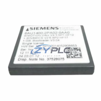 Siemens 6AU1400-2PA02-0AA0 Industrial Memory Card for SIMOTION Architecture 6AU1400-2PA02-0AA0 Siemens