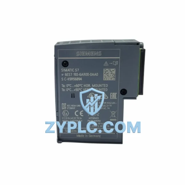 Siemens 6ES7193-6AR00-0AA0 System-Ready Bus Adapter for ET 200SP Architecture