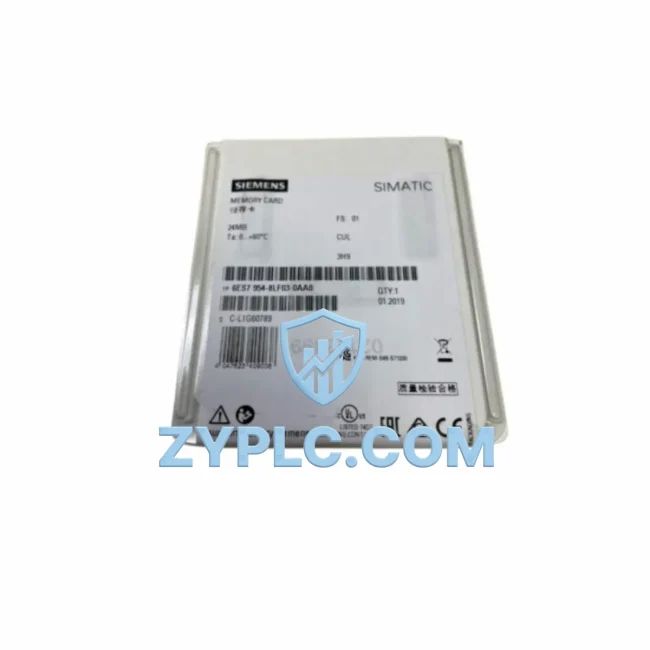 Siemens 6ES7954-8LF03-0AA0 System-Ready Memory Card for S7-1500 Architecture