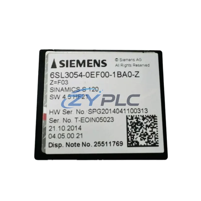 Siemens 6SL3054-0EF00-1BA0-Z Industrial Network Interface for SINAMICS S120 Systems