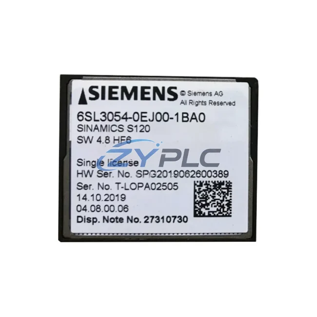 Siemens 6SL3054-0EJ00-1BA0 CF Card for SINAMICS S120
