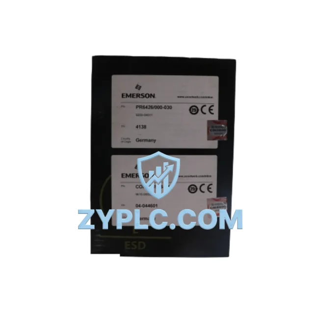 Emerson PR6426/000-030 CON021 System-Ready Eddy Current Sensor for Bently Nevada Architecture