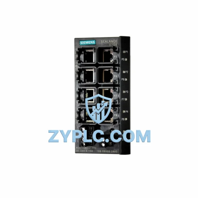 Siemens 6GK5108-0BA00-2AA3 Energy-Saving Ethernet Switch SCALANCE X-100
