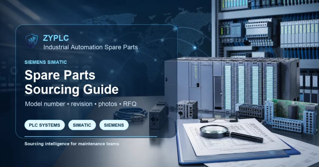 Siemens SIMATIC PLC spare parts sourcing guide cover for ZYPLC industrial automation blog