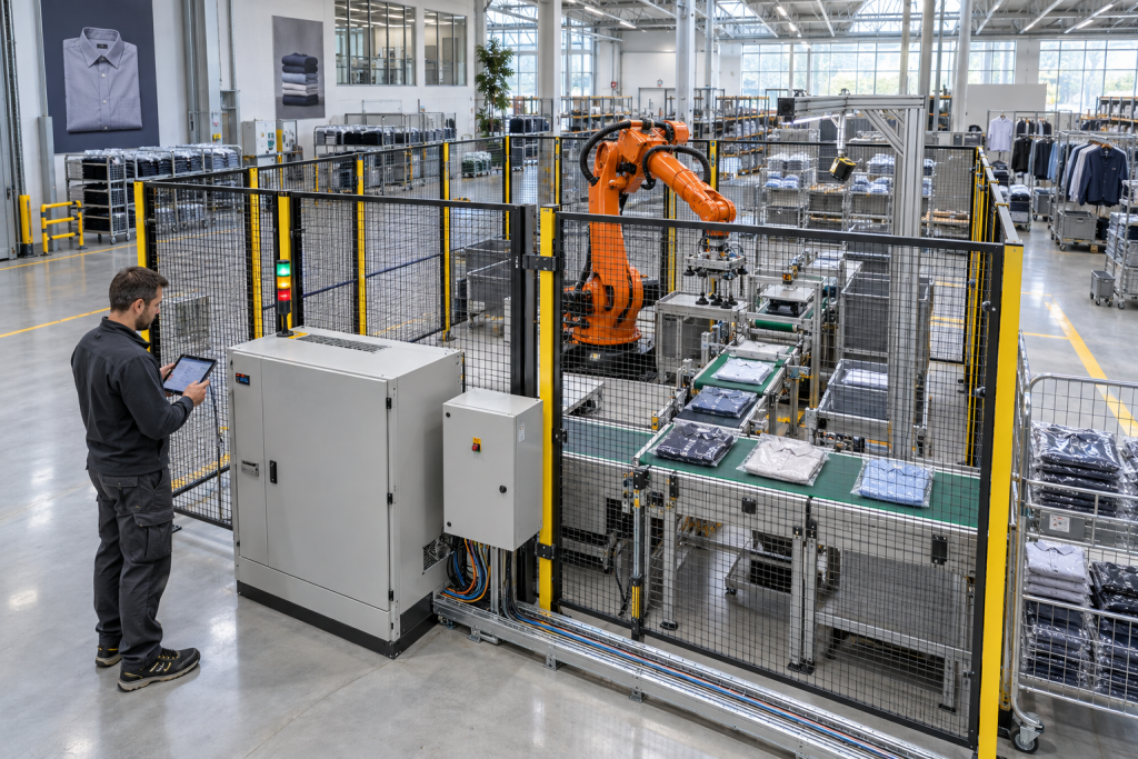 ABB robot DSQC652 spare parts 2026 vision sorting cell integration illustration