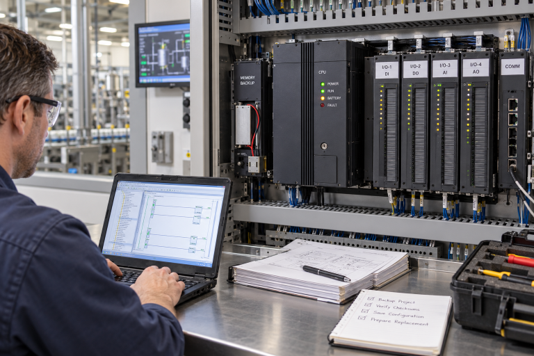 Series 90-70 CPU Replacement: Preserve the Rack and Project